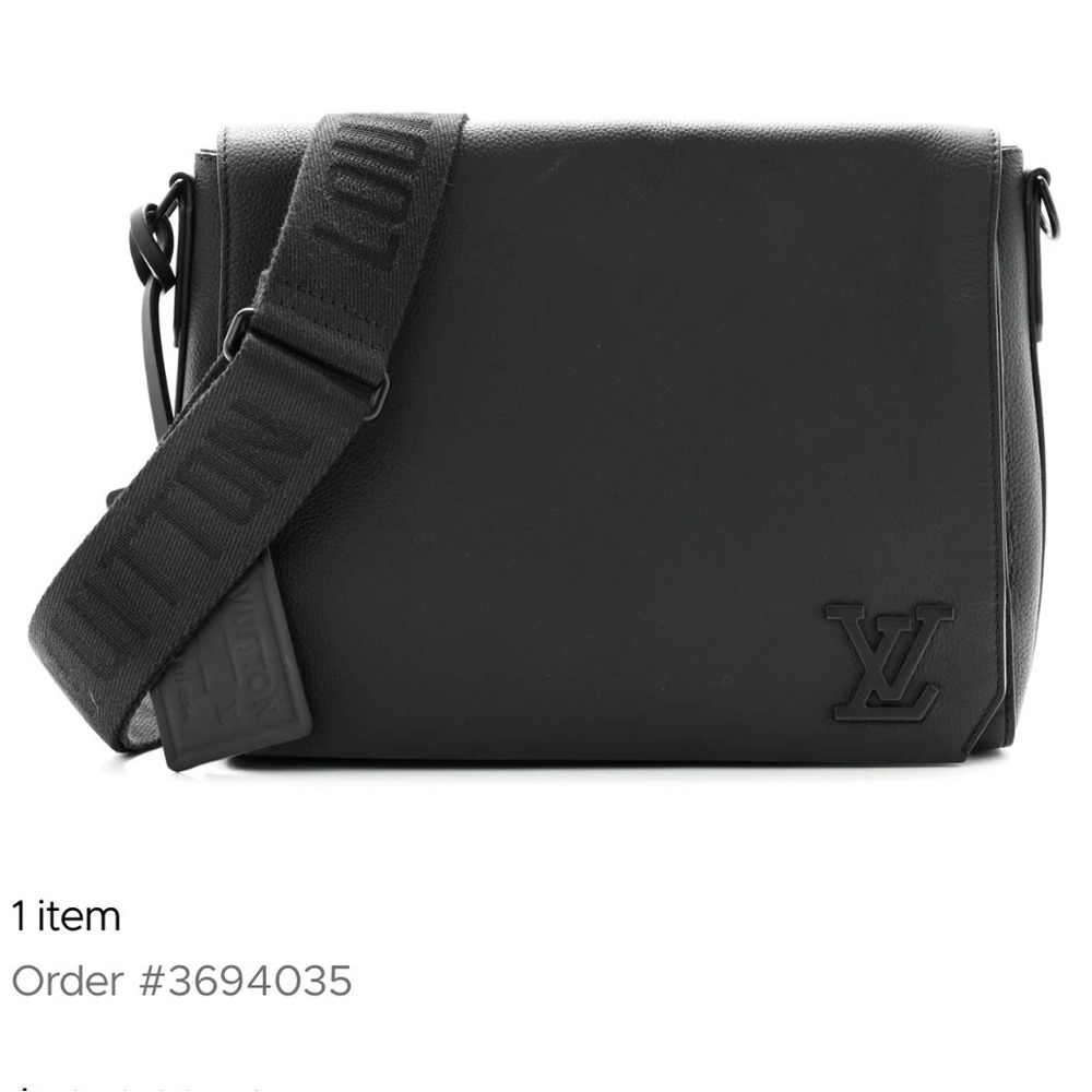 Louis Vuitton Black Messenger Bag - excellent condition